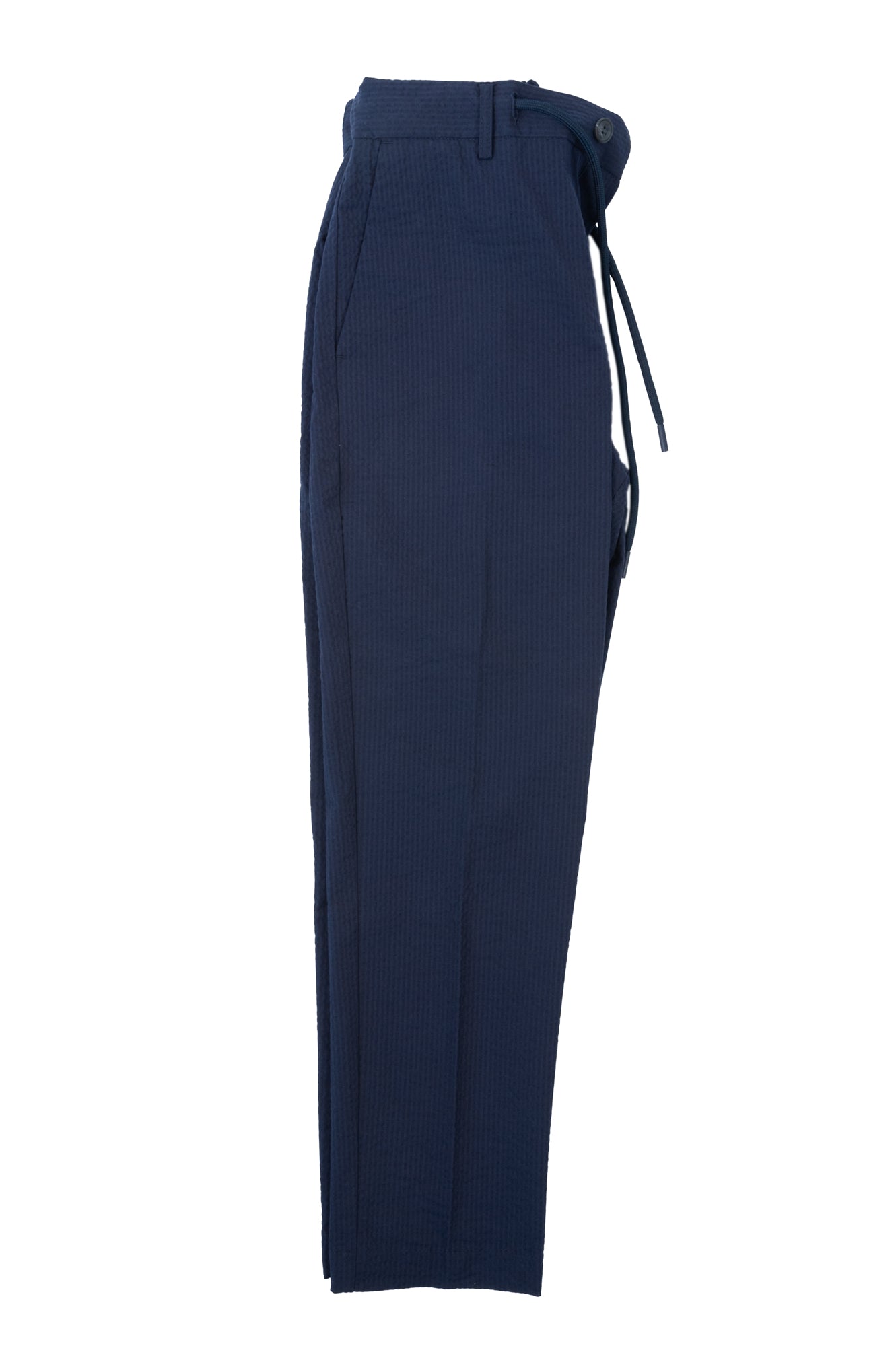 Over/D - Pantaloni Capri Slim fit Blu con coulisse