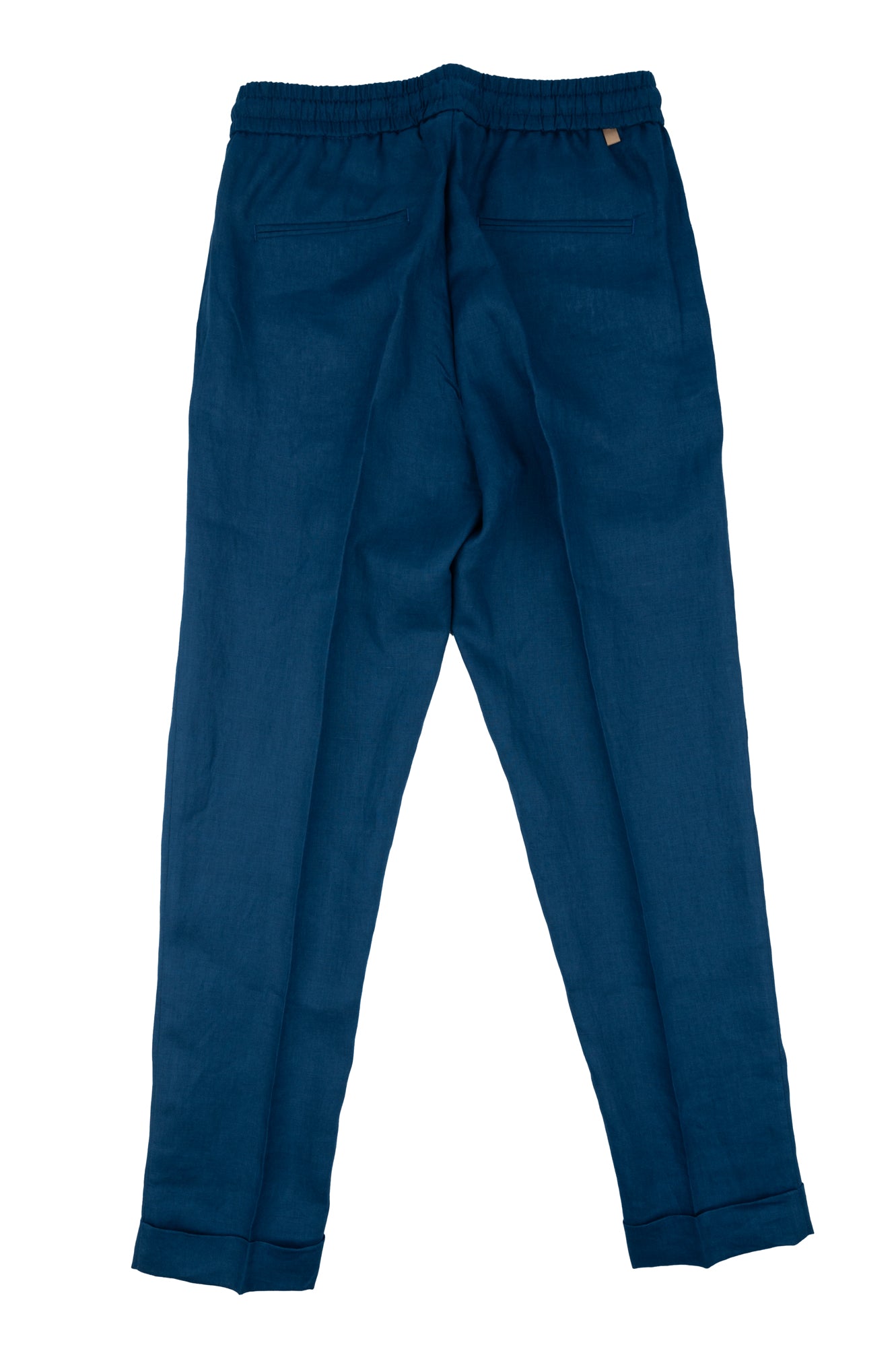 Over/D - Pantaloni da uomo in lino Blu