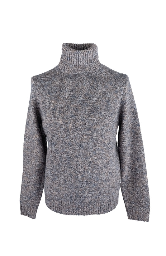 Maglione a Collo Alto Blu Scuro Impure