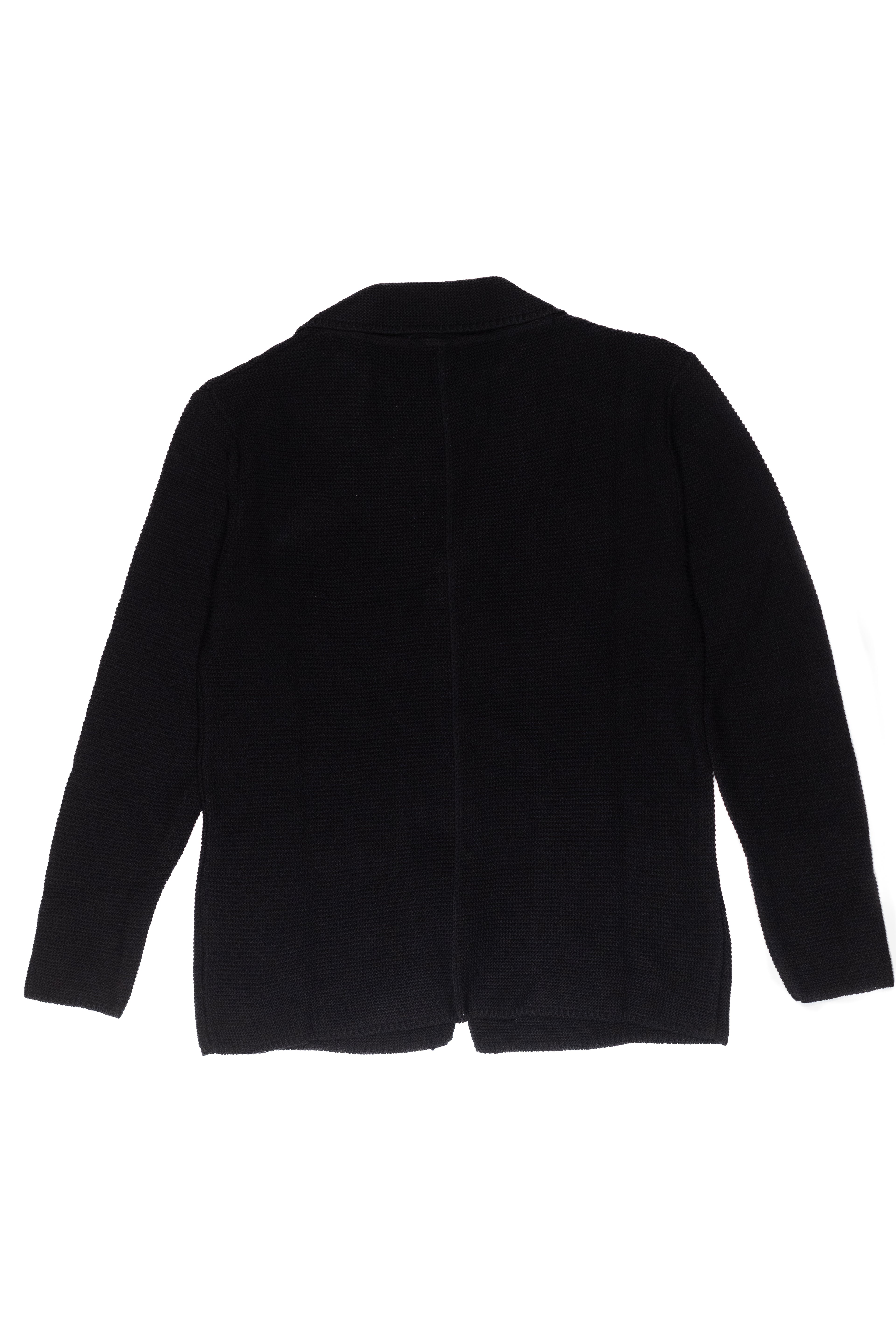 OVER/D Giacca Cardigan 3 Bottoni Collo Revers Nero