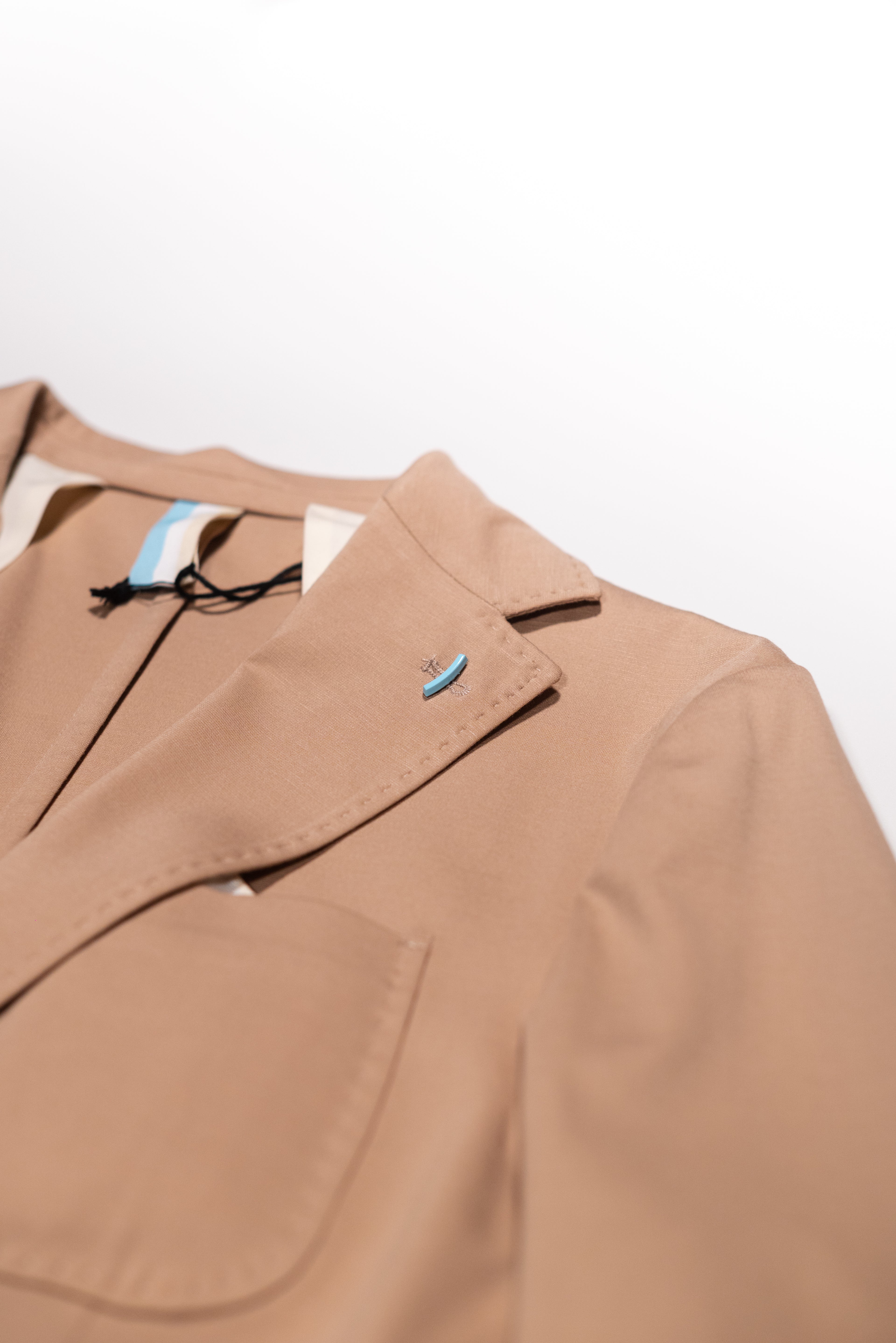 OVER/D Giacca Uomo Beige 2 Bottoni Regular Fit con 3 Tasche