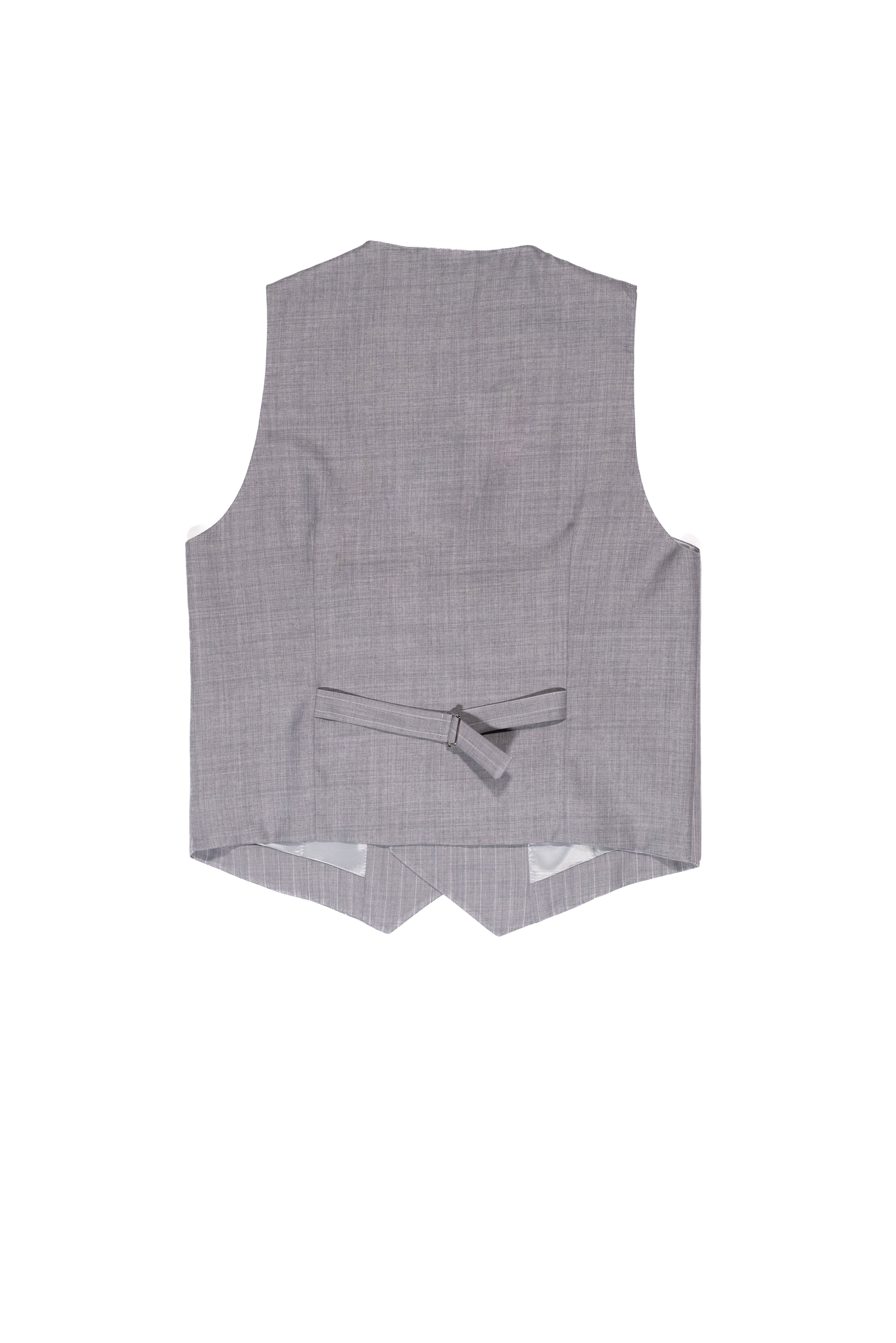 OVER/D Gilet Uomo Doppio Petto Grigio