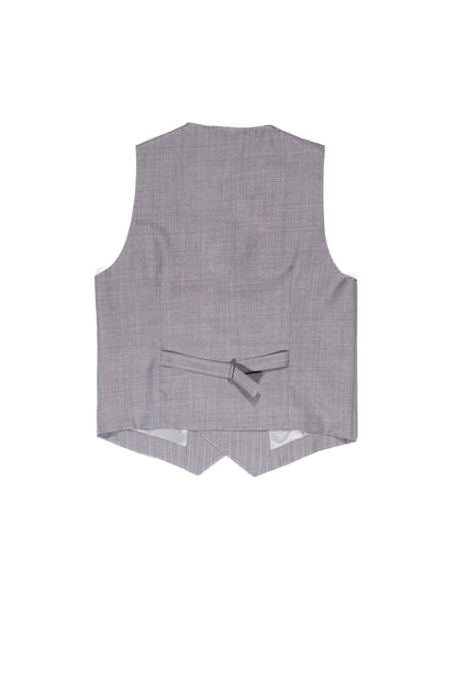 OVER/D Gilet Uomo Doppio Petto Grigio
