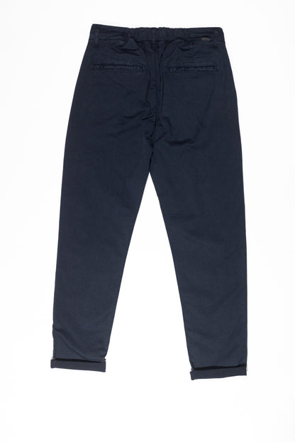 OVER/D Pantalone Uomo Blu Tapered Fit con Inserto