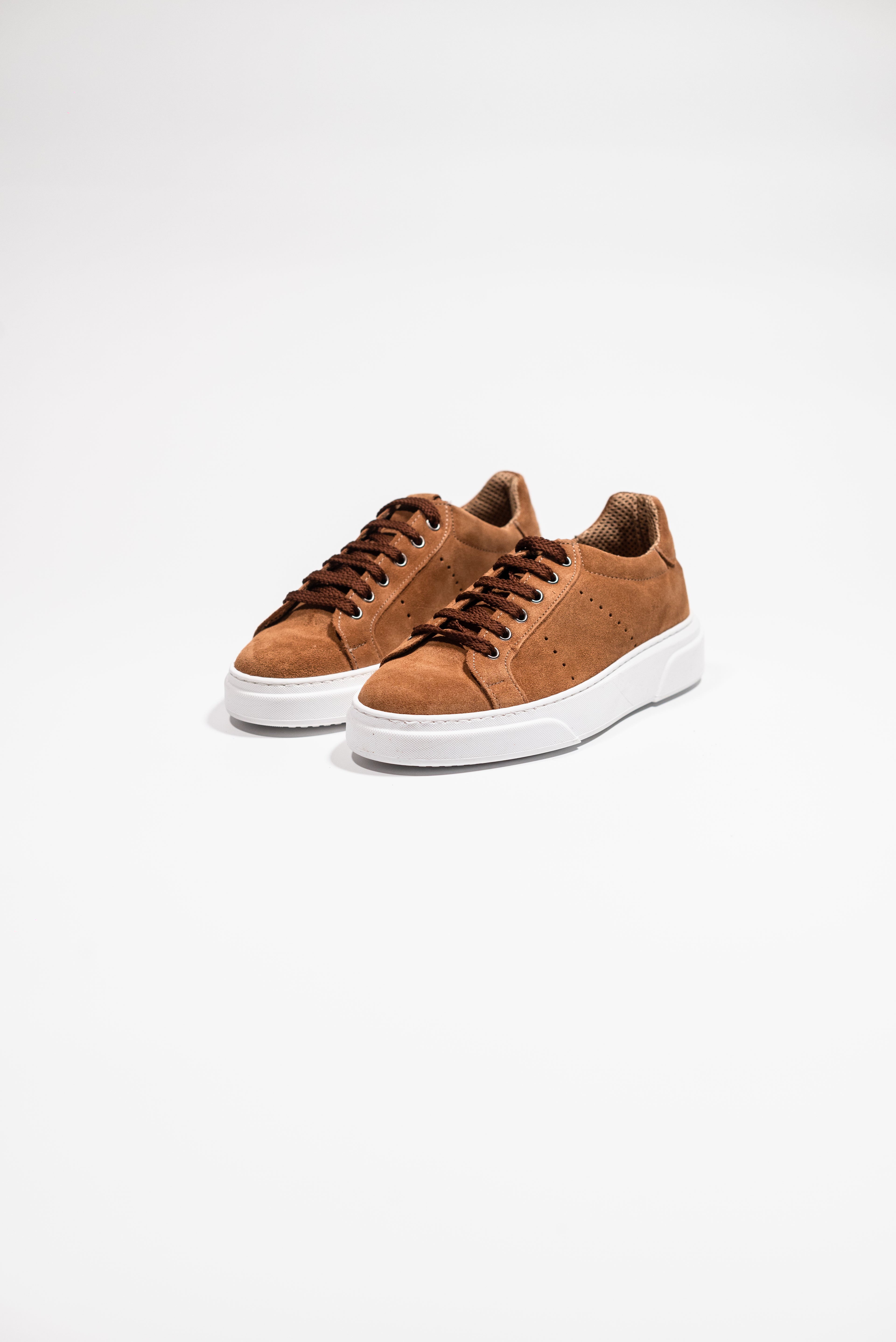 OVER/D Sneakers Uomo in Camoscio Marrone
