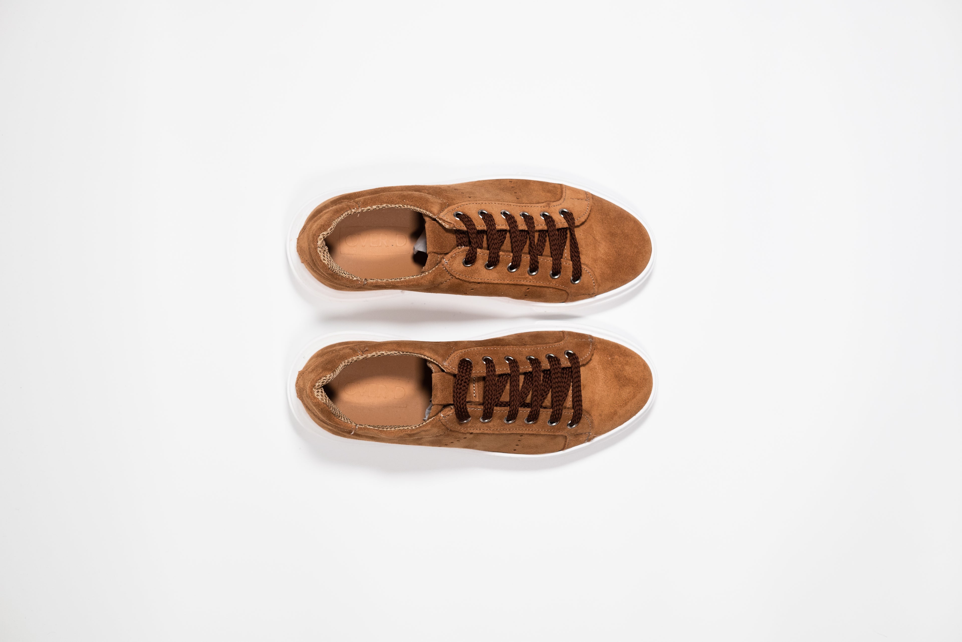 OVER/D Sneakers Uomo in Camoscio Marrone