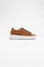 OVER/D Sneakers Uomo in Camoscio Marrone
