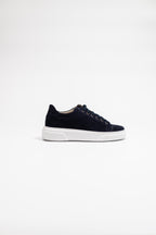 OVER/D Sneakers Uomo in Camoscio Blu