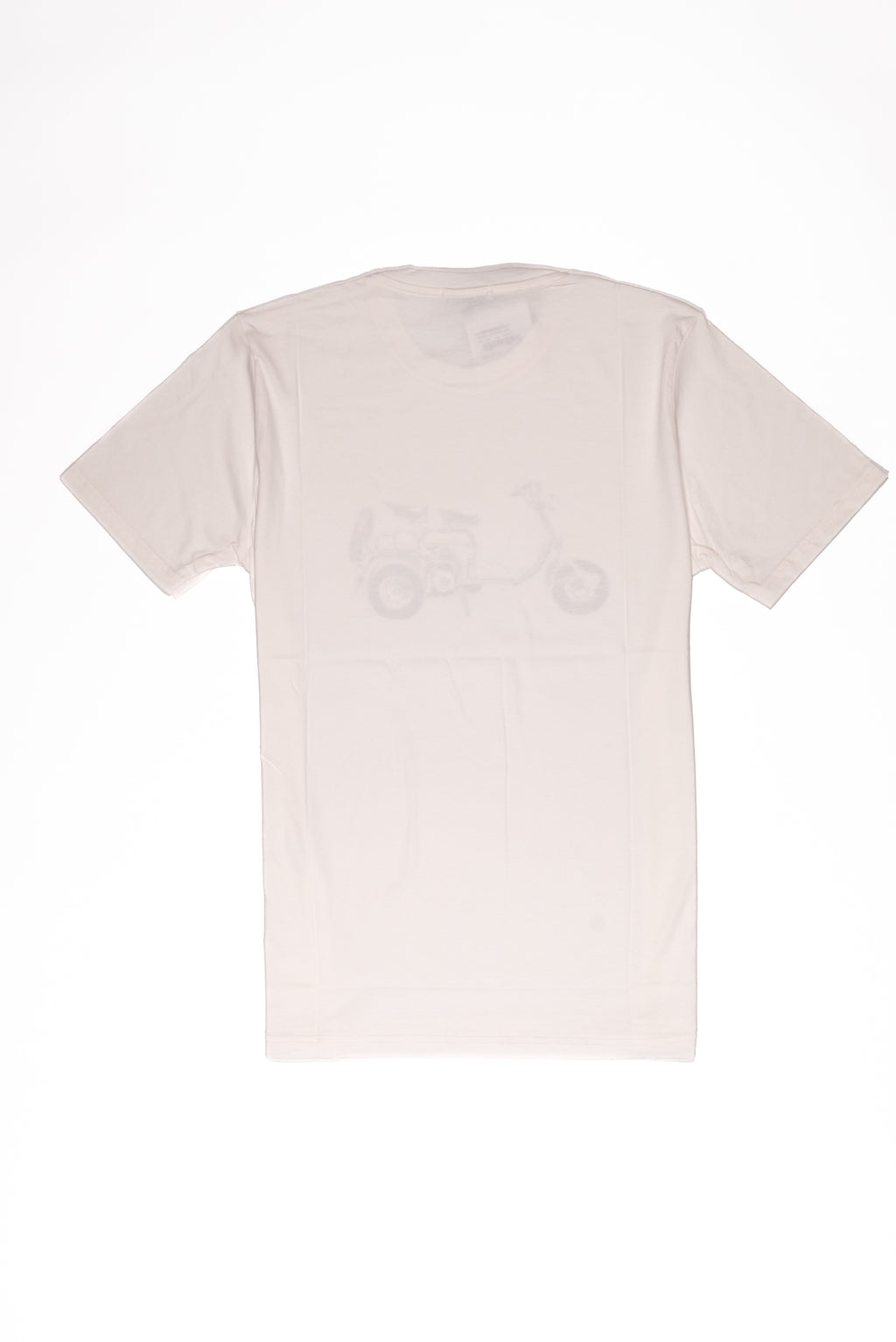 OVER/D T-Shirt Uomo Panna Disegno Moto