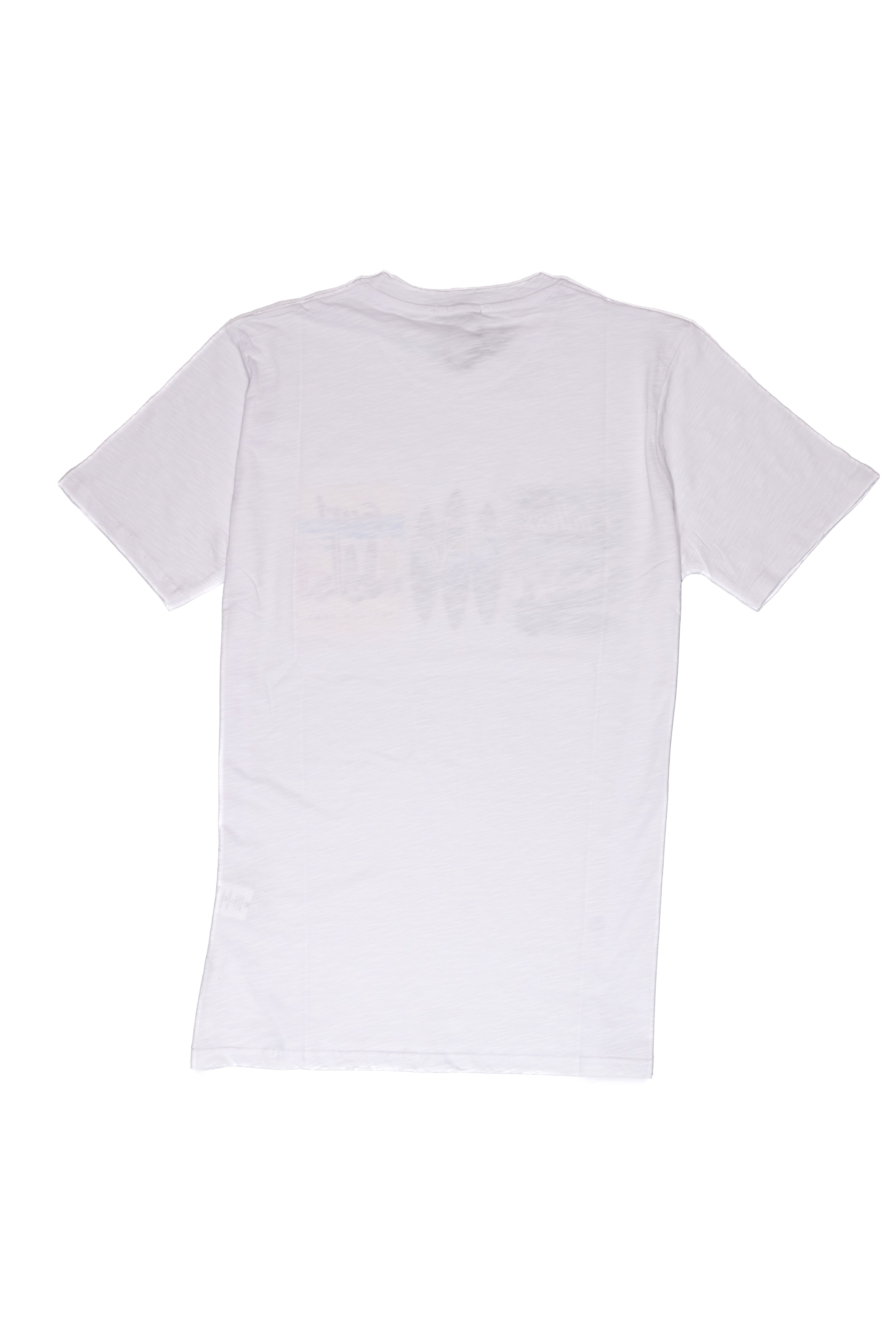 OVER/D T-Shirt Uomo Bianca Surf