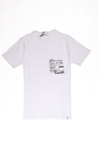 OVER/D T-Shirt Bianca On the Roads of Italy