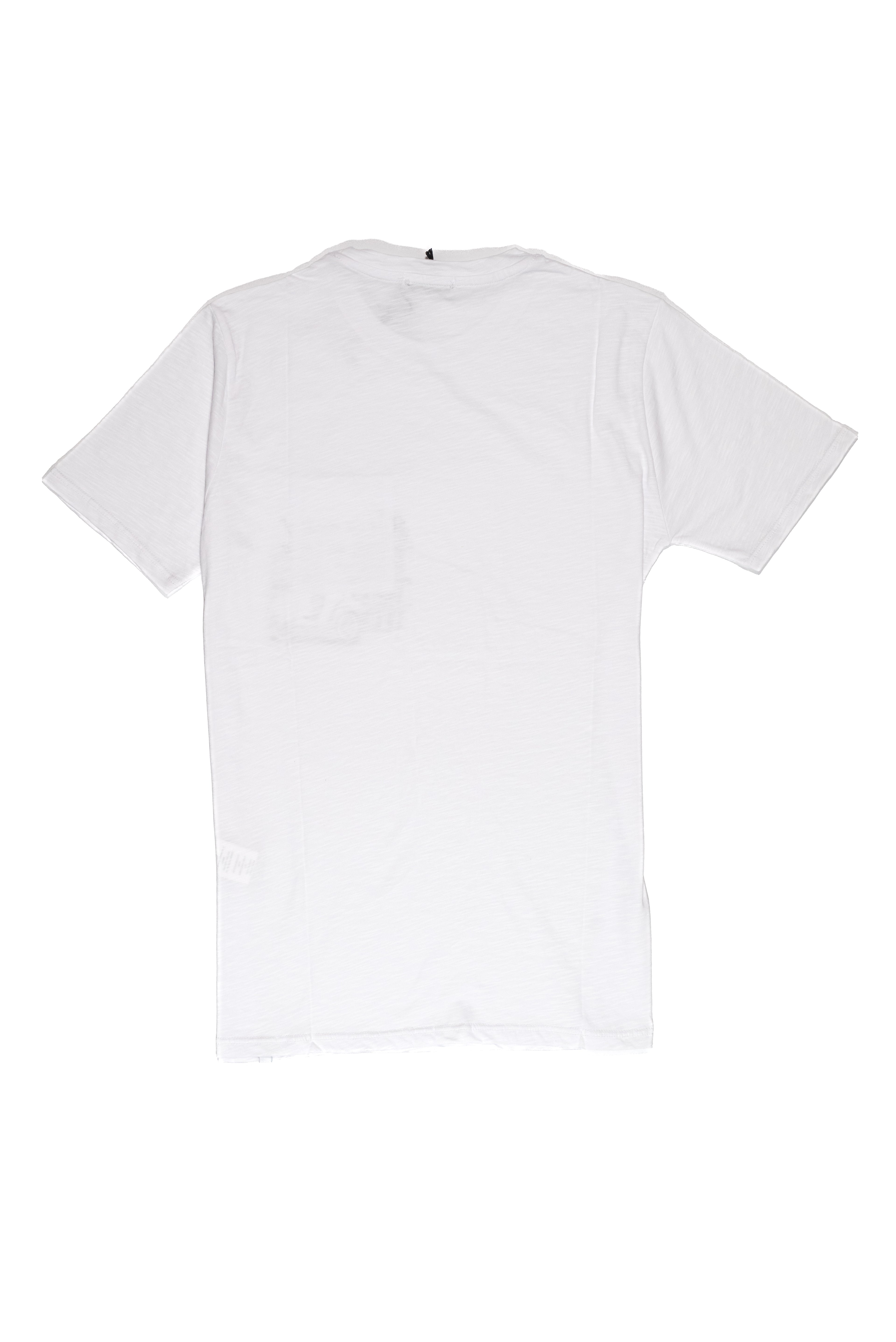 OVER/D T-Shirt Bianca On the Roads of Italy