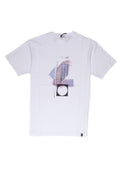 OVER/D T-Shirt Uomo Bianca  Astratta
