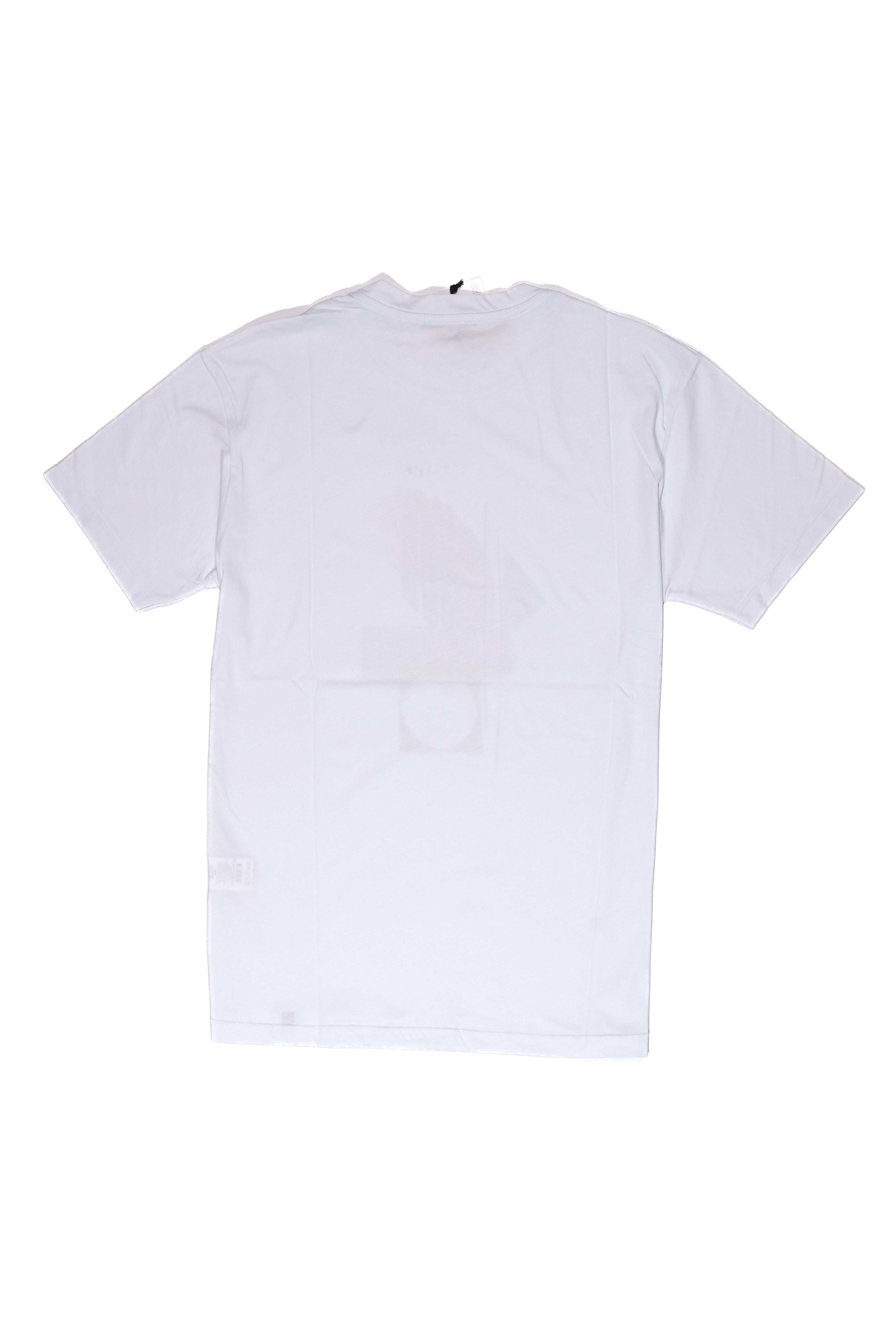 OVER/D T-Shirt Uomo Bianca  Astratta