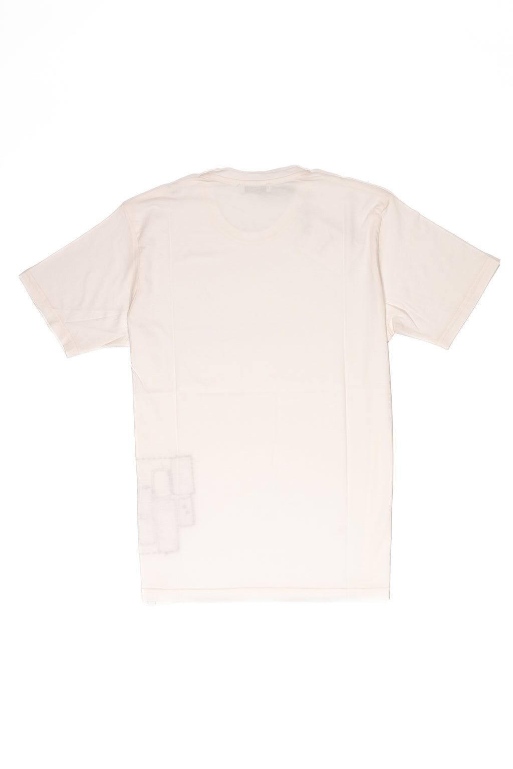 OVER/D T-Shirt Uomo Panna Dettaglio Patchwork
