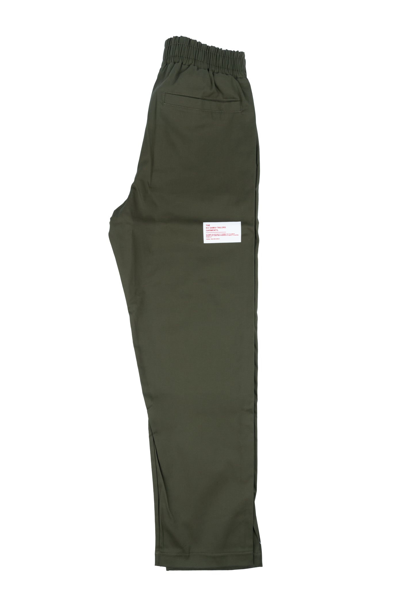 Ko Samui - Pantaloni Verde militare con coulisse