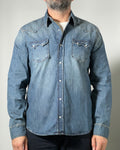 Camicia Jeans Uomo Pont in Denim - Vestibilità Regular, Look Casual