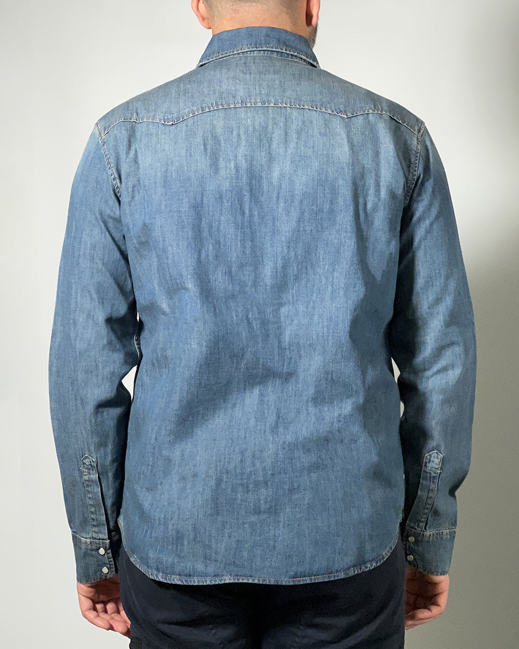 Camicia Jeans Uomo Pont in Denim - Vestibilità Regular, Look Casual