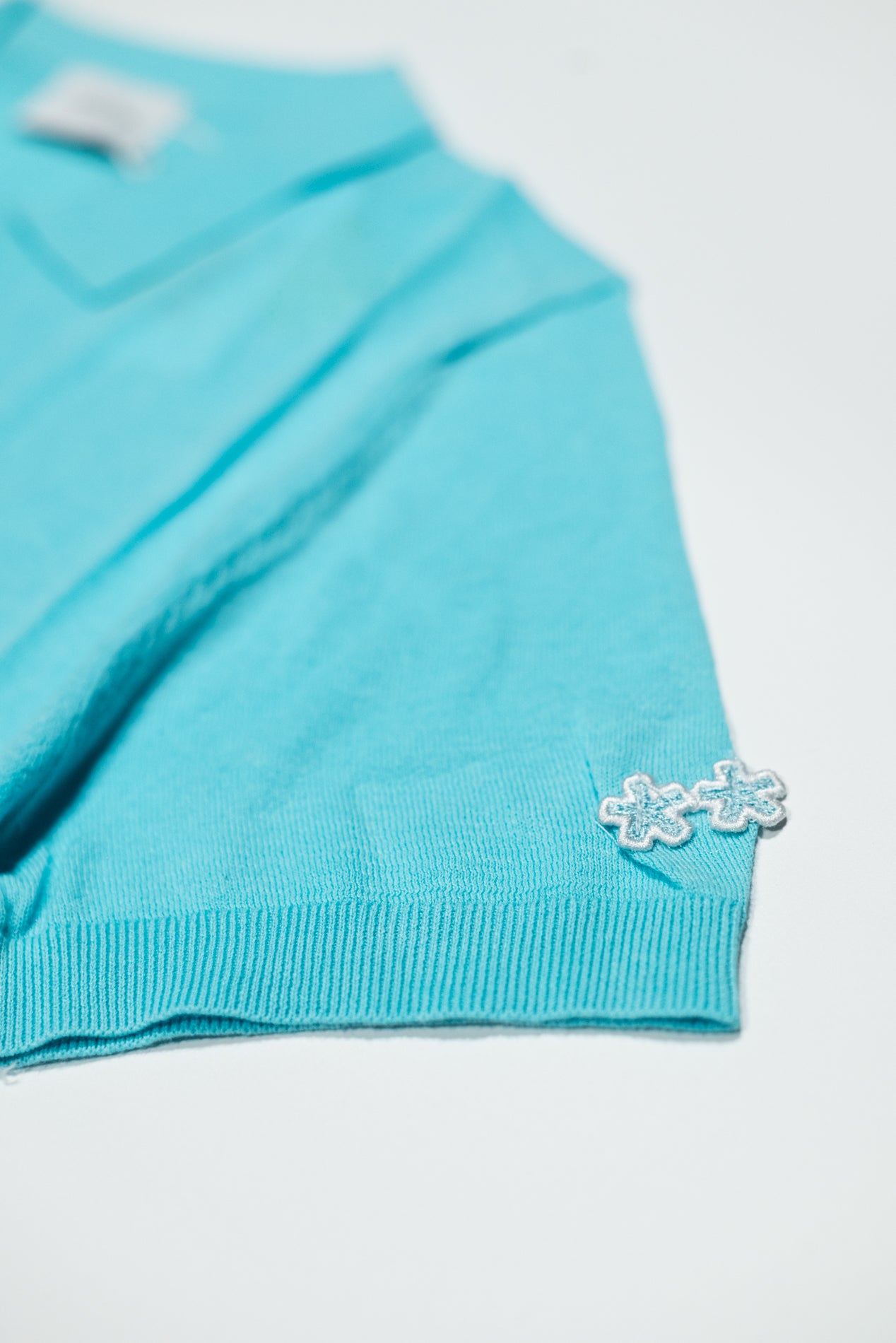 SUPERCULTURE Polo in filo cotone regular fit Celeste