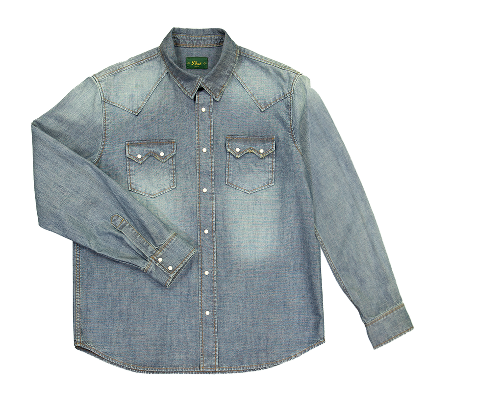 Camicia Jeans Uomo Pont in Denim - Vestibilità Regular, Look Casual