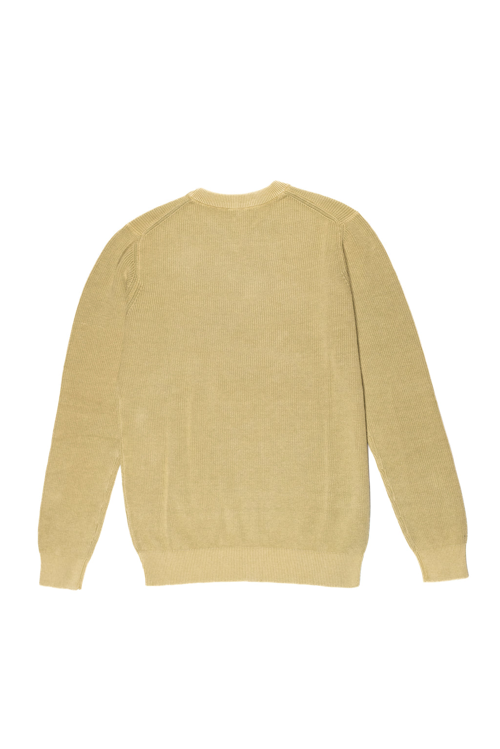 OVER/D Pullover Uomo Girocollo a Coste Bamboo