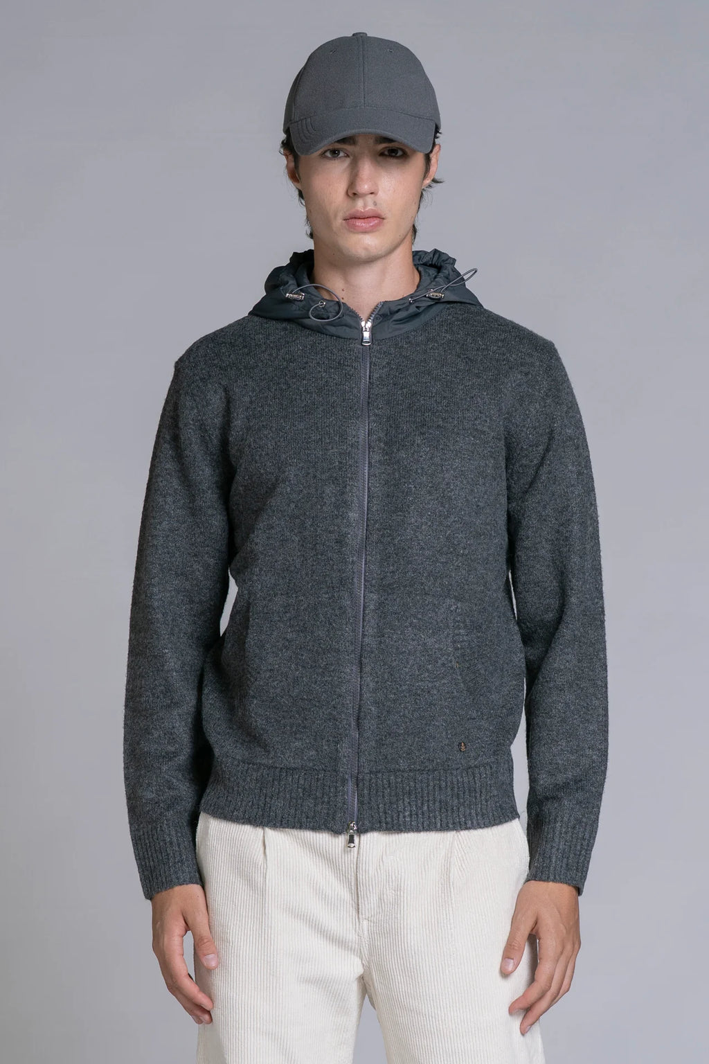 Felpa Uomo Impure con Cappuccio e Zip in misto Viscosa