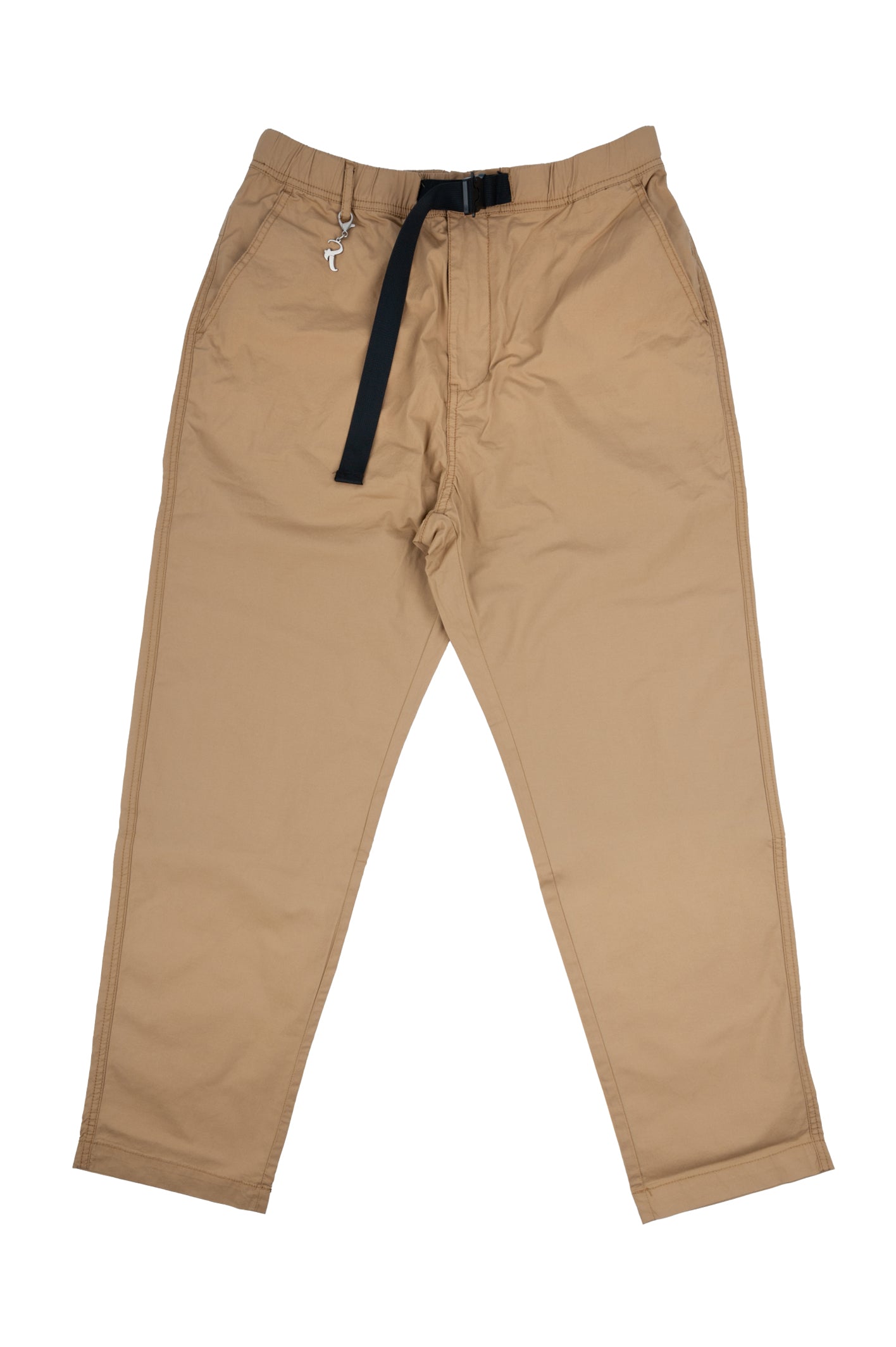 R-Ytual - Pantaloni Beige Straight con coulisse e fibbia R530