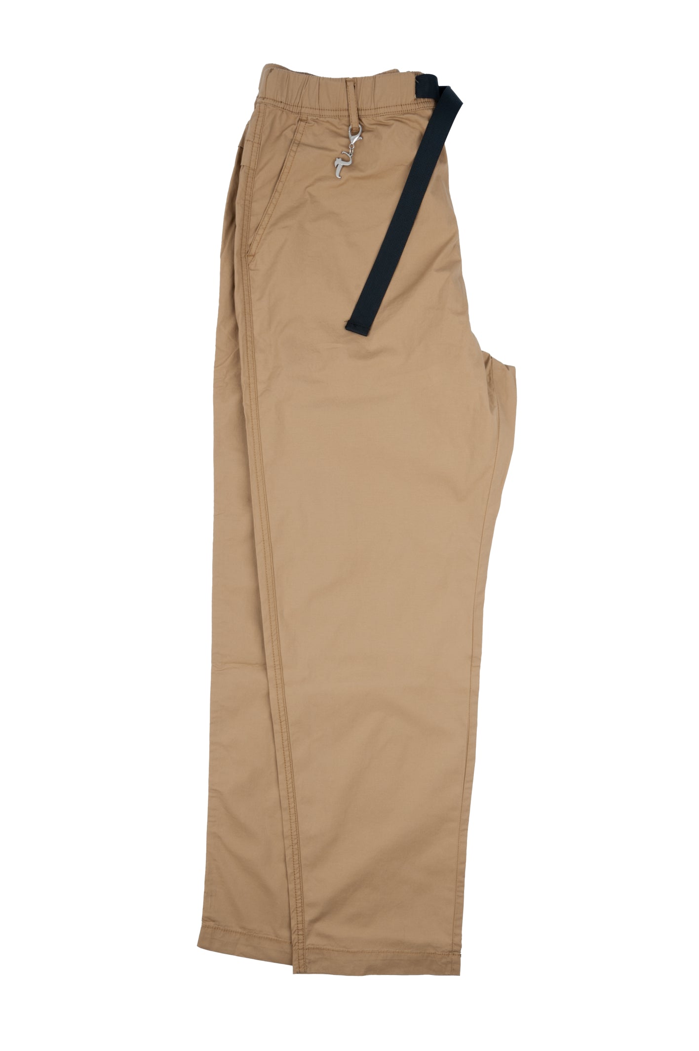 R-Ytual - Pantaloni Beige Straight con coulisse e fibbia R530