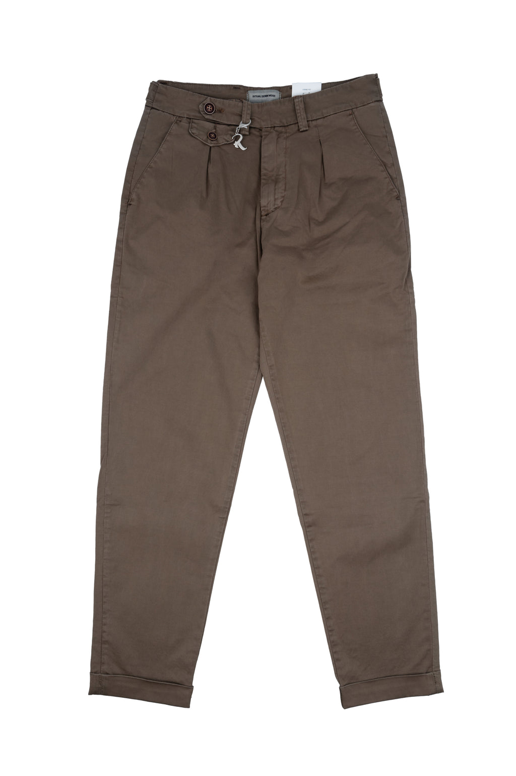 Pantaloni Uomo R-Ytual Fango Loose fit con pince R533