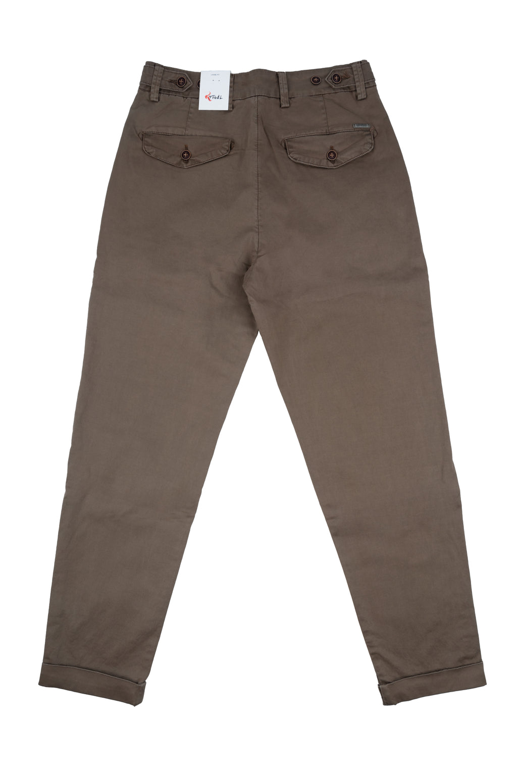 Pantaloni Uomo R-Ytual Fango Loose fit con pince R533