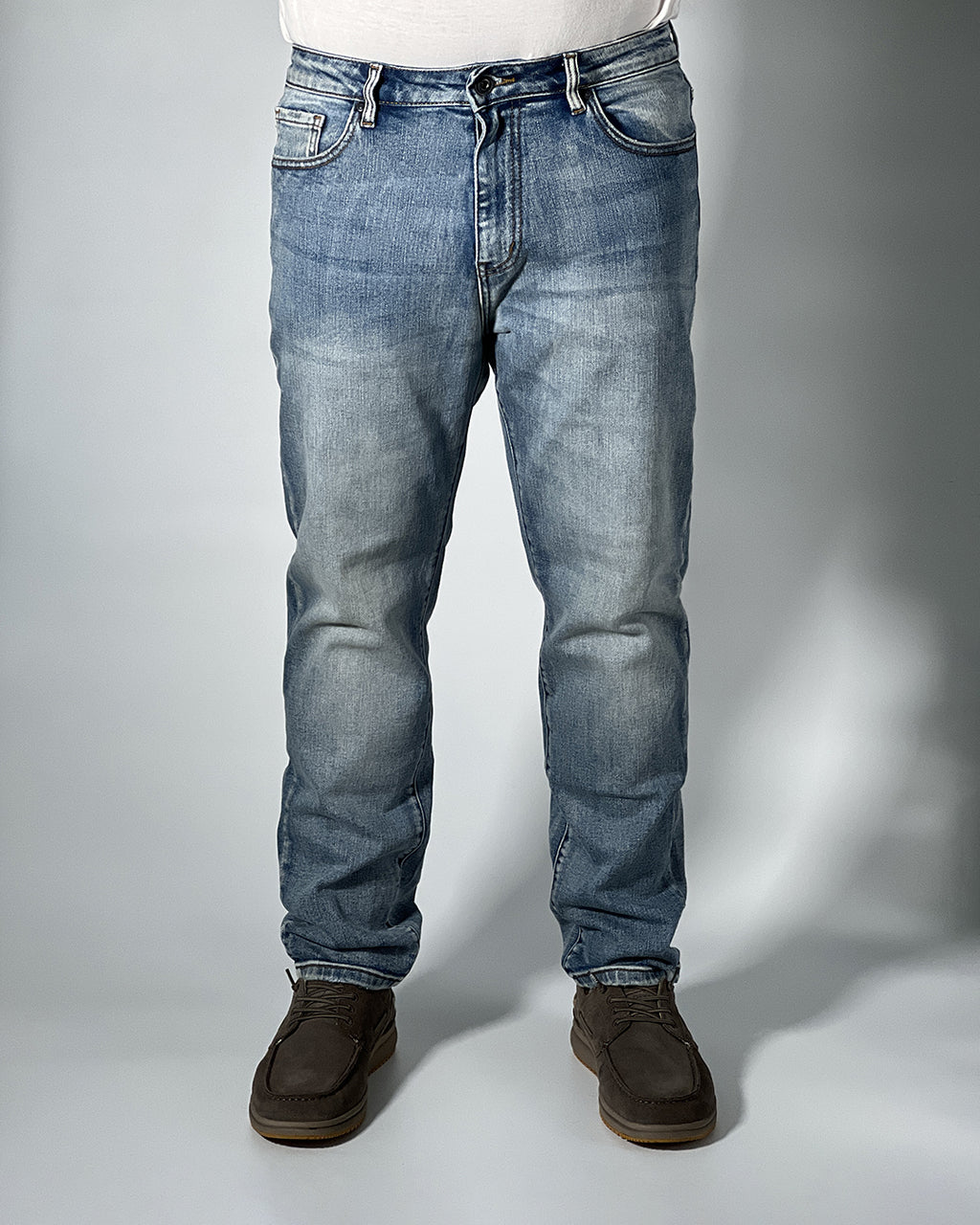 Jeans Uomo R-Ytual Denim Blu Chiaro Cropped