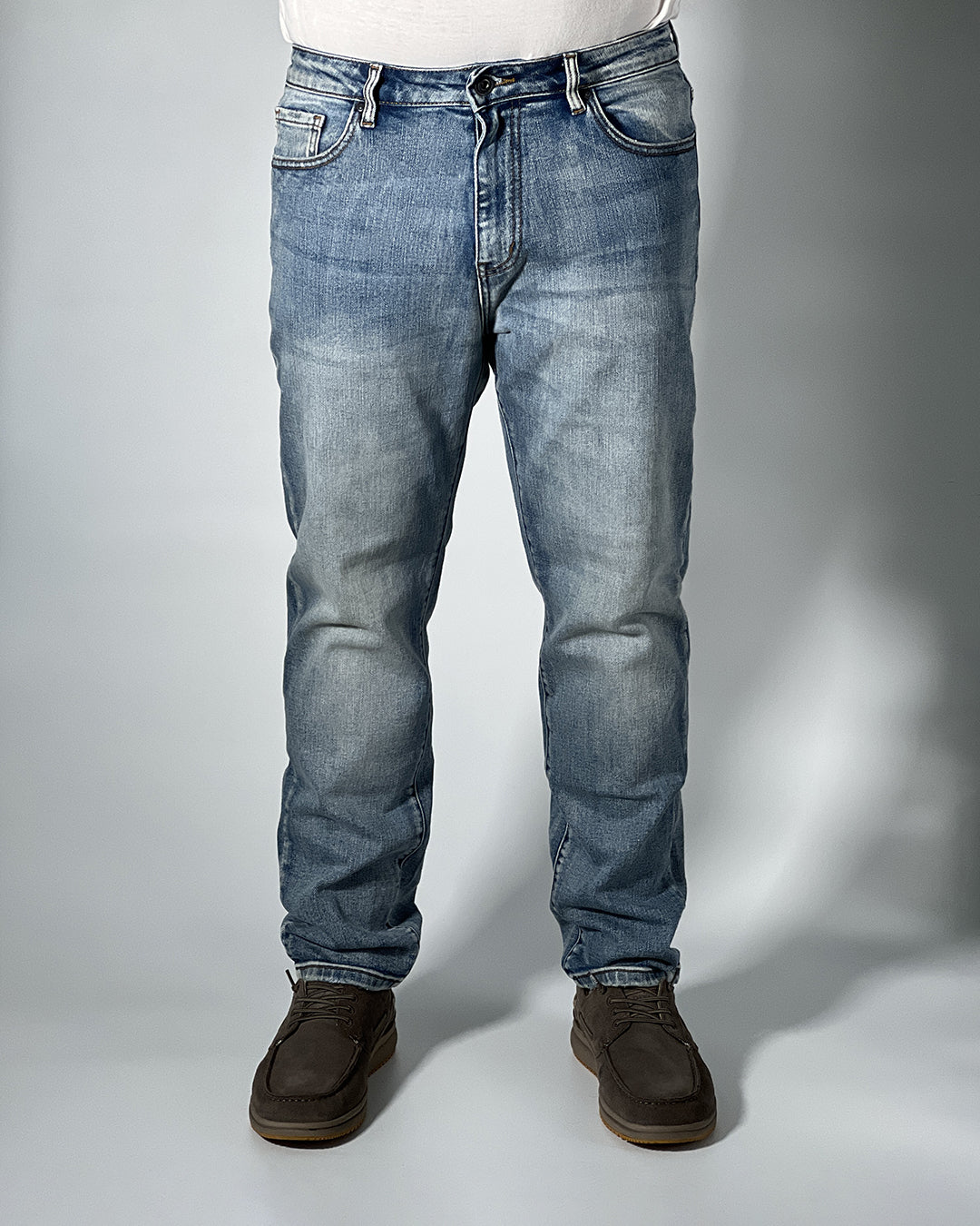 Jeans Uomo R-Ytual Denim Blu Chiaro Cropped