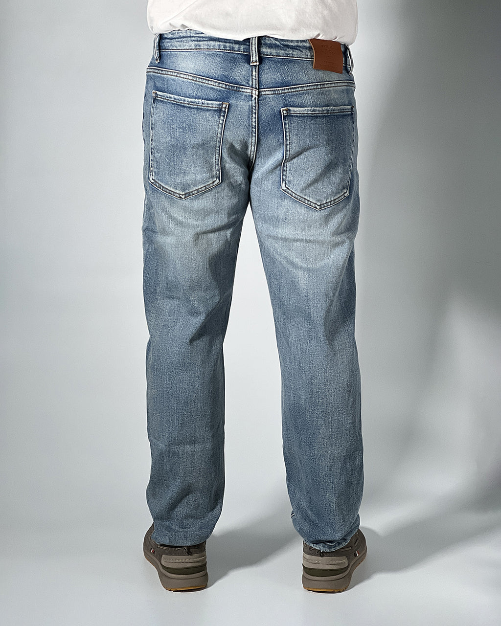 Jeans Uomo R-Ytual Denim Blu Chiaro Cropped