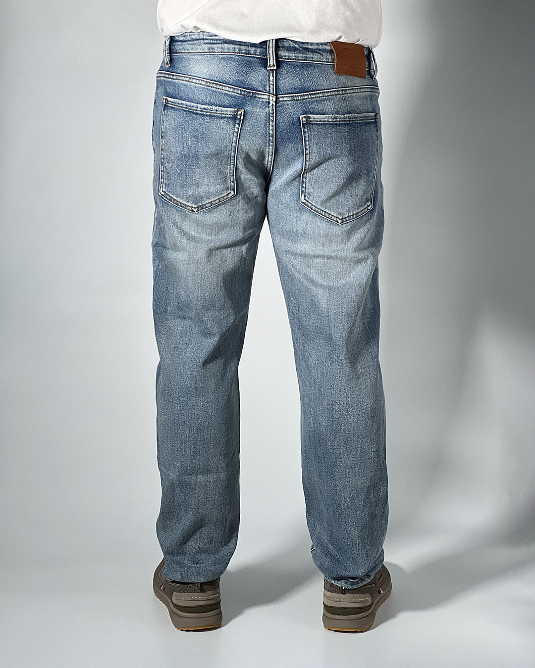 Jeans Uomo R-Ytual Denim Blu Chiaro Cropped