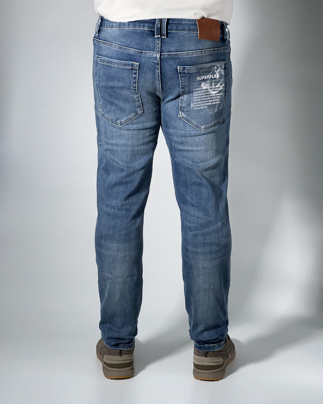 Jeans Uomo R-Ytual Denim Blu Chiaro Super Flex Slim Fit