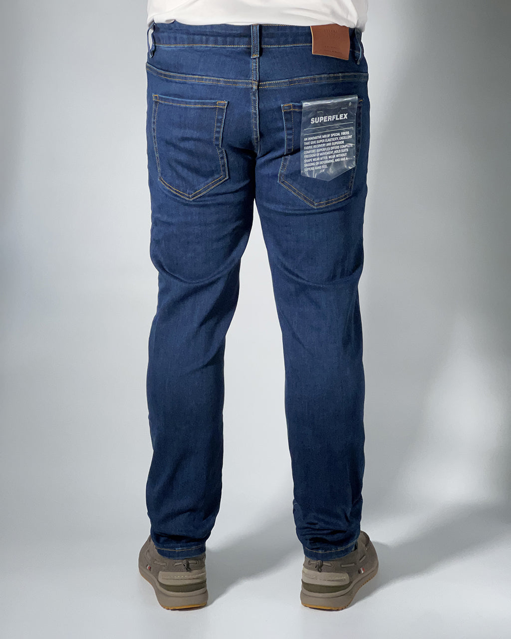 Jeans Uomo R-Ytual Denim Blu Scuro Super Flex Slim Fit