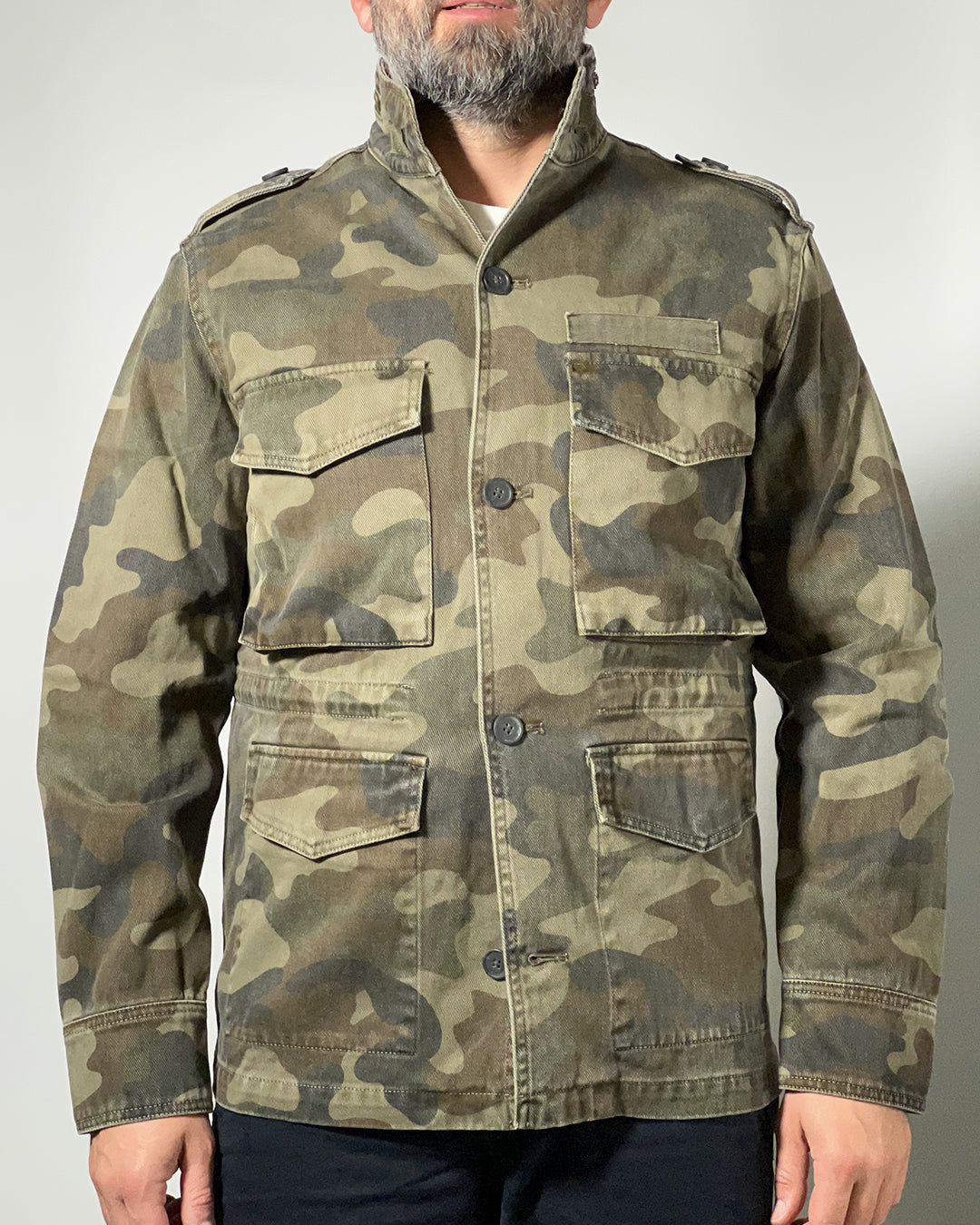 Giacca Uomo R-Ytual – Field Jacket Camouflage Imbottita in Cotone