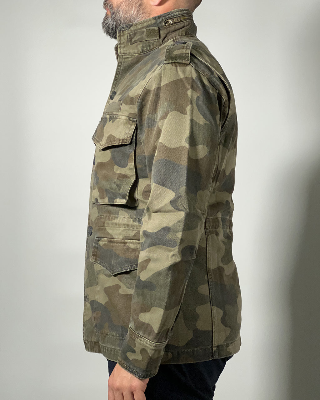 Giacca Uomo R-Ytual – Field Jacket Camouflage Imbottita in Cotone