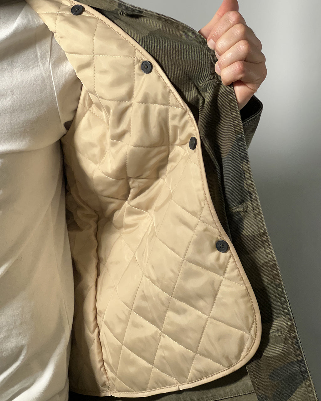 Giacca Uomo R-Ytual – Field Jacket Camouflage Imbottita in Cotone