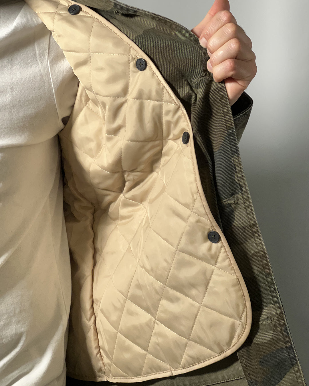 Giacca Uomo R-Ytual – Field Jacket Camouflage Imbottita in Cotone