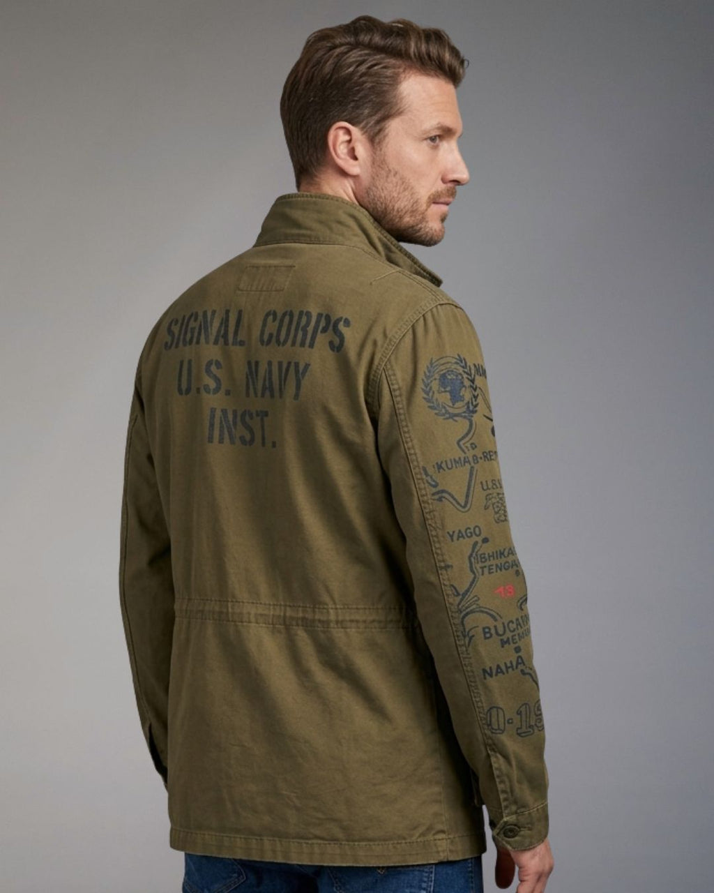 Giacca Uomo Sahariana R-Ytual Verde Militare
