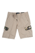 LYLE & SCOTT Pantaloncini da uomo Cargo Wembley SH1815IT Ecru/Desert Camouflage