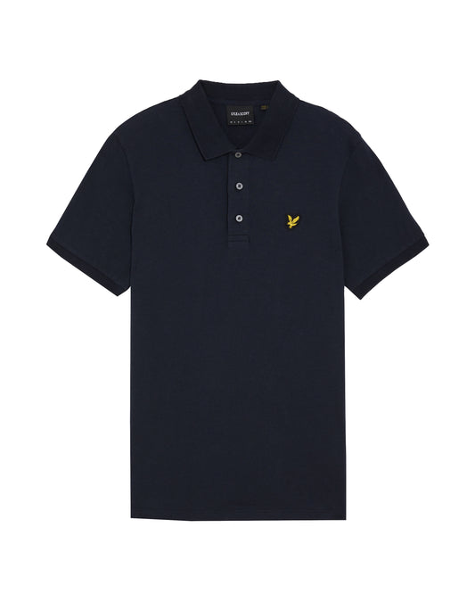 LYLE & SCOTT Slub Polo Shirt Dark Navy