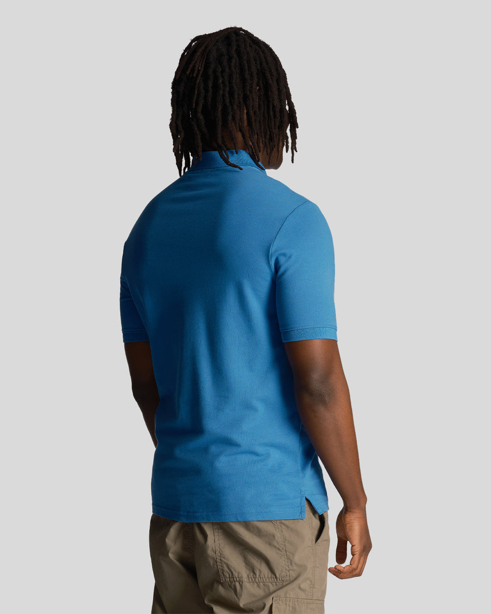 Lyle & Scott Polo da uomo con logo ricamato SP2006V Spring Blue 