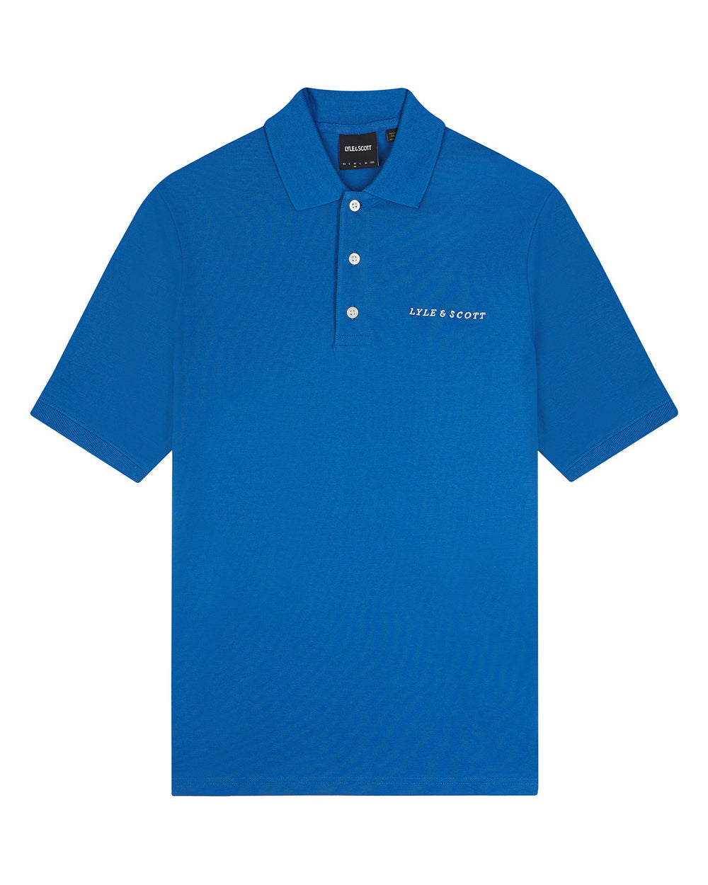 Lyle & Scott Polo da uomo con logo ricamato SP2006V Spring Blue 