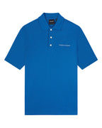 Lyle & Scott Polo da uomo con logo ricamato SP2006V Spring Blue 