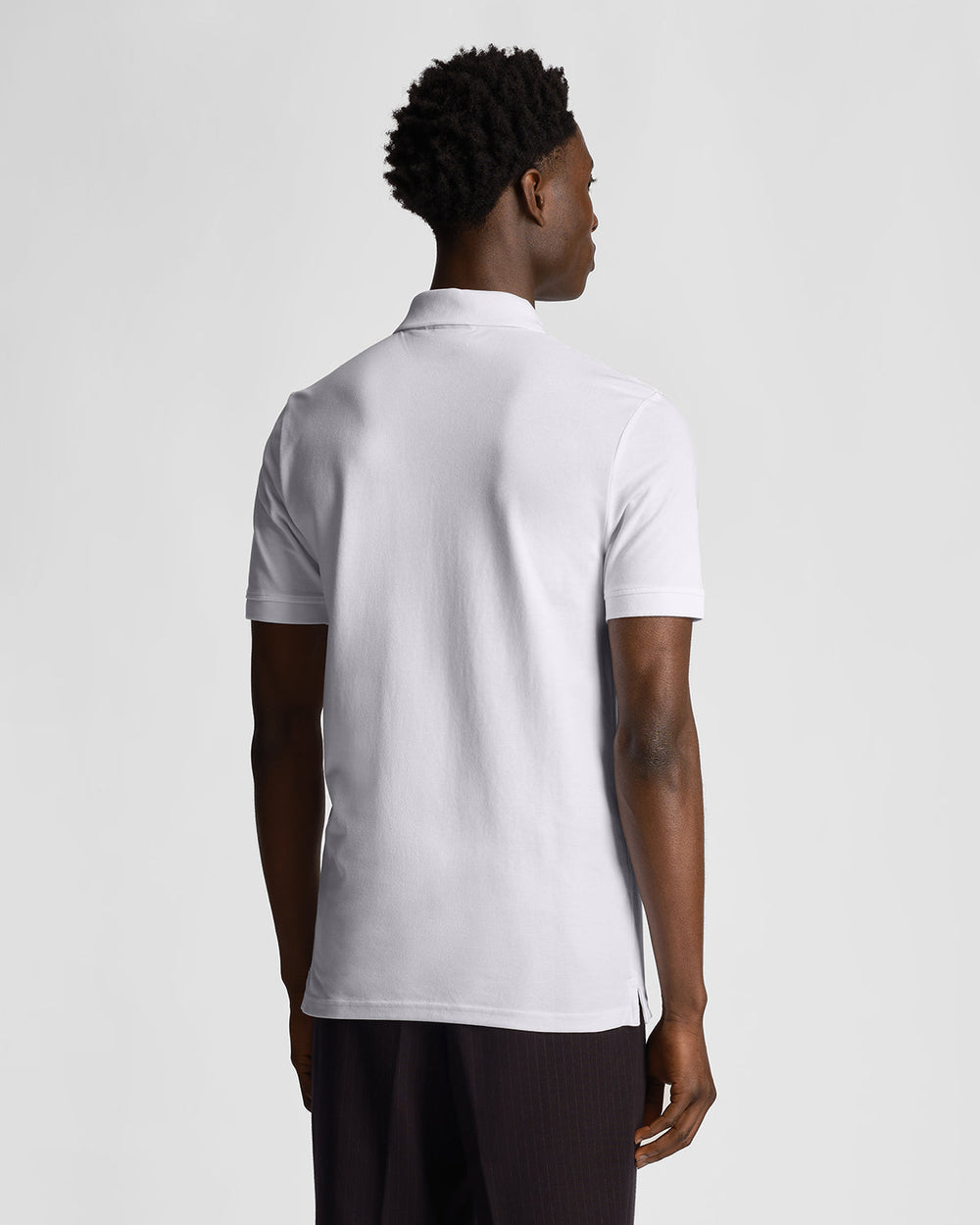 Lyle & Scott Polo da uomo Tonal Eagle SP400TON White 