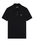 LYLE & SCOTT Polo da uomo Nera Plain SP400VOG Jet Black