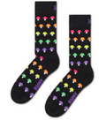 Calzini Happy Socks Mushroom Stripe Sock neri righe funghi multicolor unisex