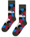 Calzini Happy Socks Motor Bike Speed Sock verdi fantasia moto unisex